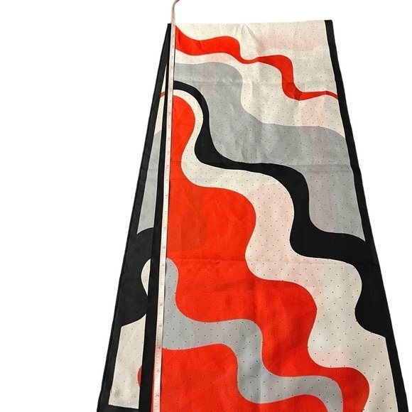 STEFANO GUIDI BEAUTIFUL RECTANGULAR SCARF WITH ABSTRACT DESIGN - Picture 11 of 12